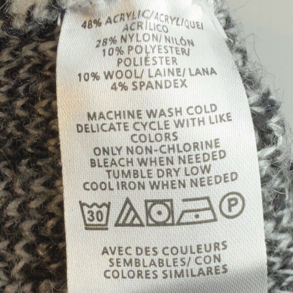 Loft Black & White Turtleneck Sweater (Size XL) - Picture 9 of 9